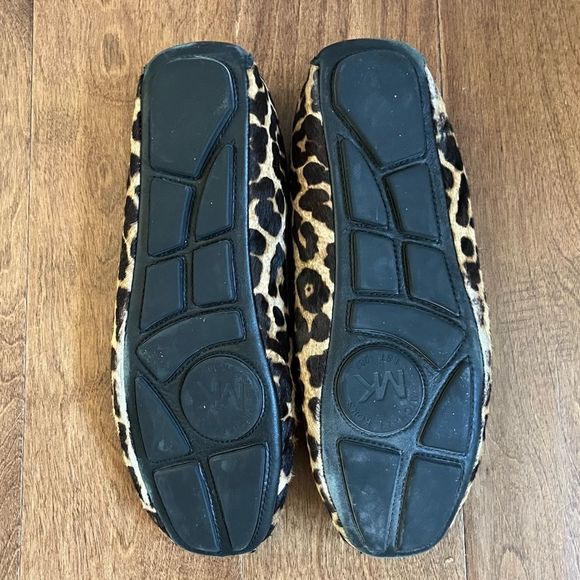 Michael Kors Calf Hair Leopard Print Flats with Metal Hardware Size 10 - Picture 8 of 10